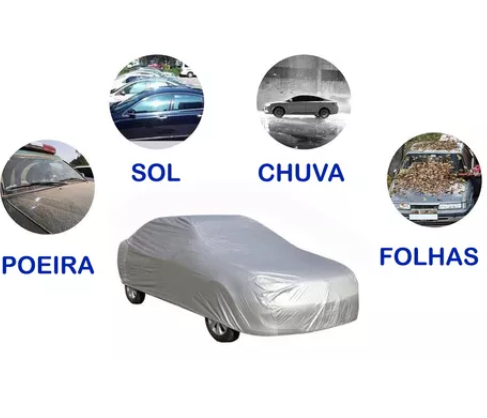 Capa Para Carro Sem Forro Tam: M 1,80 x 4...